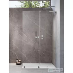   Radaway Furo SL Walk-in zuhanyfal 120J jobbos, szálcsiszolt króm 10306638-91-01R+10110594-01-01