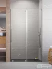 Radaway Furo SL DWJ 100J jobbos zuhanyajtó, szálcsiszolt króm 10307522-91-01R+10110480-01-01