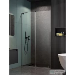   Radaway Furo SL DWJ 100B balos zuhanyajtó, szálcsiszolt fegyvermetál 10307522-92-01L+10110480-01-01