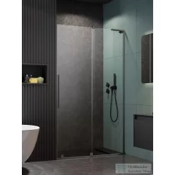   Radaway Furo SL DWJ 110J jobbos zuhanyajtó, szálcsiszolt fegyvermetál 10307572-92-01R+10110530-01-01