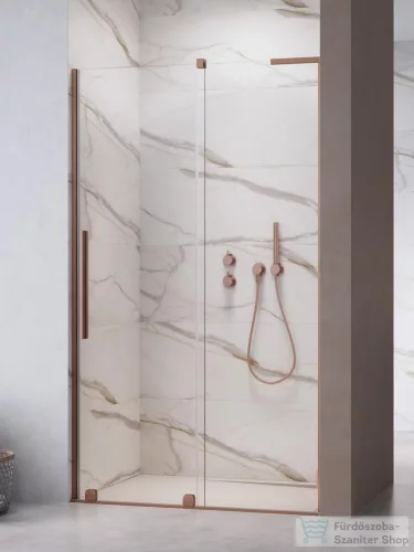 Radaway Furo SL DWJ 110J jobbos zuhanyajtó, szálcsiszolt réz 10307572-93-01R+10110530-01-01