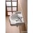 Sapho KERASAN RETRO Mosdó 41x32 cm csaplyuk jobbra, túlfolyó nélkül 103301DX