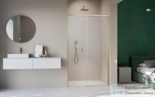 Radaway Idea 8 DWJ 120 balos zuhanyajtó, szálcsiszolt arany 10330620-99-01L+10350553-01-01