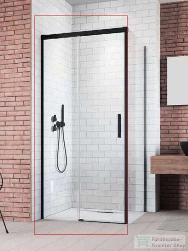 Radaway Idea 8 KDJ 110B zuhanykabin balos ajtó része, fekete 10340570-54-01L+10350503-01-01