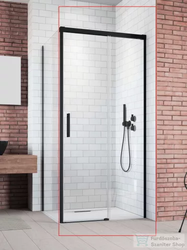 Radaway Idea 8 KDJ 110J zuhanykabin jobbos ajtó része, fekete 10340570-54-01R+10350503-01-01