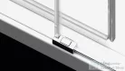 Radaway Idea 8 KDJ 140J zuhanykabin jobbos ajtó része, króm 10340720-01-01R+10350653-01-01