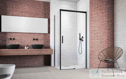 Radaway Idea 8 KDJ 150J zuhanykabin jobbos ajtó része, fekete 10340770-54-01R+10350703-01-01