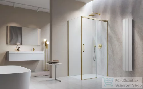Radaway Idea 8 KDJ 150J zuhanykabin jobbos ajtó része, szálcsiszolt arany 10340770-99-01R+10350703-01-01