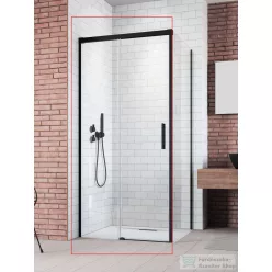   Radaway Idea 8 KDJ 160B zuhanykabin balos ajtó része, fekete 10340820-54-01L+10350753-01-01