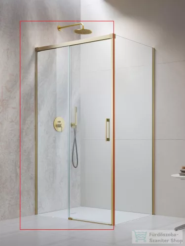 Radaway Idea 8 KDJ 160B zuhanykabin balos ajtó része, szálcsiszolt arany 10340820-99-01L+10350753-01-01