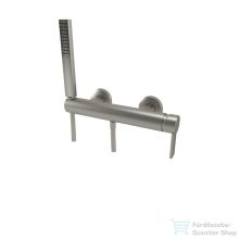   Bugnatese Morse zuhany csaptelep zuhanyszettel,szálcsiszolt nikkel 1035NS