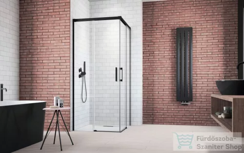 Radaway Idea KDD 90B zuhanykabin balos ajtó része, fekete 10370090-54-01L