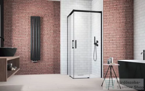 Radaway Idea KDD 100J zuhanykabin jobbos ajtó része, fekete 10370100-54-01R