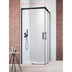   Radaway Idea KDD 110B zuhanykabin balos ajtó része, fekete 10370110-54-01L