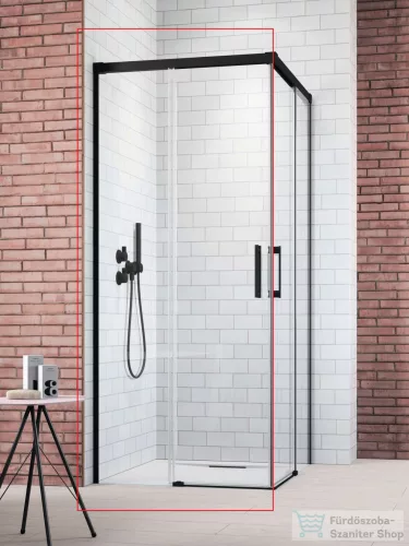 Radaway Idea KDD 110B zuhanykabin balos ajtó része, fekete 10370110-54-01L