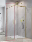 Radaway Idea KDD 110B zuhanykabin balos ajtó része, szálcsiszolt arany 10370110-99-01L