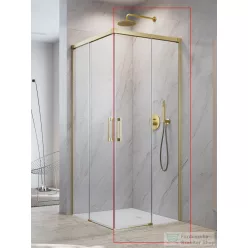   Radaway Idea KDD 110J zuhanykabin jobbos ajtó része, szálcsiszolt arany 10370110-99-01R