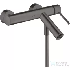   Hansgrohe AXOR STARCK kádtöltő csaptelep zuhanyszett nélkül, szálcsiszolt fekete króm 10411340