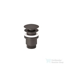   Kludi PUSH-OPEN leeresztő szelep,  szálcsiszolt fegyvermetál 10426N2-00