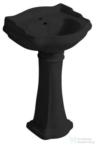 Sapho KERASAN RETRO kerámiamosdó, 56x46,5cm, matt fekete (104531)