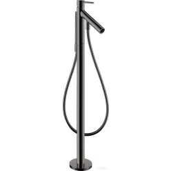   Hansgrohe AXOR STARCK szabadon álló kádtöltő csaptelep zuhanyszettel, alaptest nélkül, polírozott fekete króm 10456330