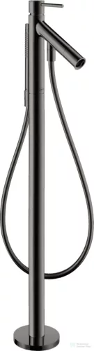 Hansgrohe AXOR STARCK szabadon álló kádtöltő csaptelep zuhanyszettel, alaptest nélkül, polírozott fekete króm 10456330