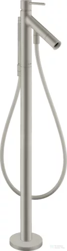 Hansgrohe AXOR STARCK szabadon álló kádtöltő csaptelep zuhanyszettel, alaptest nélkül, rozsdamentes acél hatású 10456800