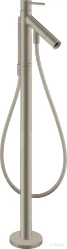 Hansgrohe AXOR STARCK szabadon álló kádtöltő csaptelep zuhanyszettel, alaptest nélkül, szálcsiszolt nikkel 10456820