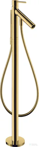 Hansgrohe AXOR STARCK szabadon álló kádtöltő csaptelep zuhanyszettel, alaptest nélkül, polírozott arany hatású 10456990