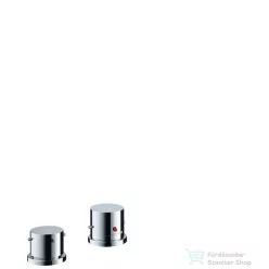   Hansgrohe Axor Starck 2-lyukú peremre szerelhető termosztátos kádcsaptelep színkészlet DN15, króm 10480000