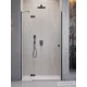 Radaway Essenza 8 DWJ 80B balos zuhanyajtó, szálcsiszolt fegyvermetál 10480512-01-01L+10460237-92-01L