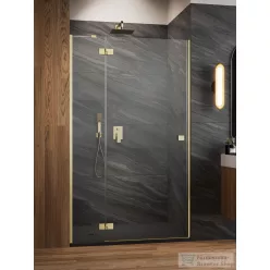   Radaway Essenza 8 DWJ 80B balos zuhanyajtó, szálcsiszolt arany 10480512-01-01L+10460237-99-01L