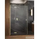 Radaway Essenza 8 DWJ 80B balos zuhanyajtó, szálcsiszolt arany 10480512-01-01L+10460237-99-01L
