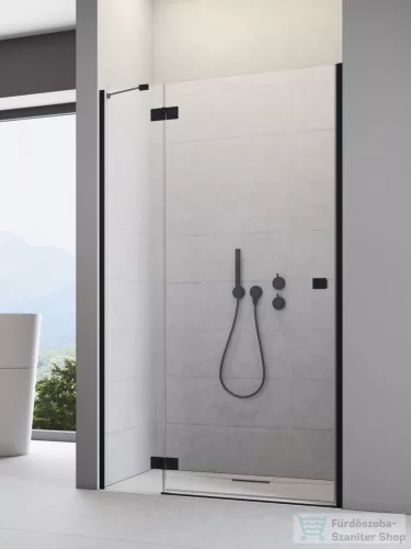 Radaway Essenza 8 DWJ 110B balos zuhanyajtó, fekete 10480712-01-01L+10460337-54-01L