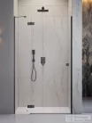 Radaway Essenza 8 DWJ 130B balos zuhanyajtó, szálcsiszolt fegyvermetál 10480812-01-01L+10460437-92-01L
