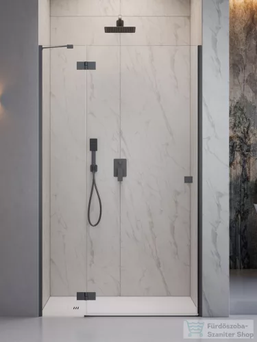 Radaway Essenza 8 DWJ 130B balos zuhanyajtó, szálcsiszolt fegyvermetál 10480812-01-01L+10460437-92-01L