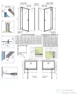 Radaway Essenza 8 KDJ 120B balos zuhanyajtó 10480812-01-01L+10470337-01-01L