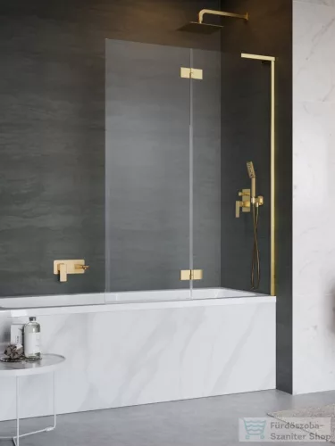 Radaway Essenza SL PND II 100J jobbos kádparaván, arany 10500100-09-01R
