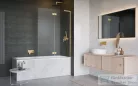 Radaway Essenza SL PND II 120J jobbos kádparaván, arany 10500120-09-01R
