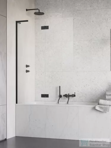 Radaway Essenza SL PND II 120B balos kádparaván, fekete 10500120-54-01L