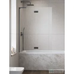   Radaway Essenza SL PND II 120B balos kádparaván, szálcsiszolt fegyvermetál 10500120-92-01L