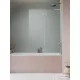 Radaway Essenza SL PND II 130J jobbos kádparaván, szálcsiszolt króm 10500130-91-01R