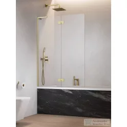   Radaway Essenza SL PND II 130B balos kádparaván, szálcsiszolt arany 10500130-99-01L