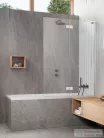 Radaway Essenza SL PND II 140J jobbos kádparaván, króm 10500140-01-01R