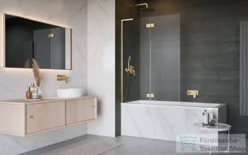Radaway Essenza SL PND II 140B balos kádparaván, arany 10500140-09-01L