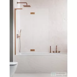   Radaway Essenza SL PND II 140B balos kádparaván, szálcsiszolt réz 10500140-93-01L