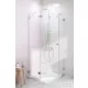 Radaway Essenza Pro 8 PTJ 100x100B szögletes zuhanykabin, balos, króm 10530000-01-01L+10530300-01-01