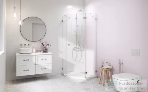 Radaway Essenza Pro 8 PTJ 100x100J szögletes zuhanykabin, jobbos, króm 10530000-01-01R+10530300-01-01