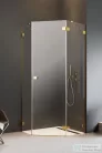 Radaway Essenza Pro 8 PTJ 80x80J szögletes zuhanykabin, jobbos, arany 10530000-09-01R+10530100-01-01