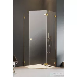   Radaway Essenza Pro 8 PTJ 80x80J szögletes zuhanykabin, jobbos, arany 10530000-09-01R+10530100-01-01
